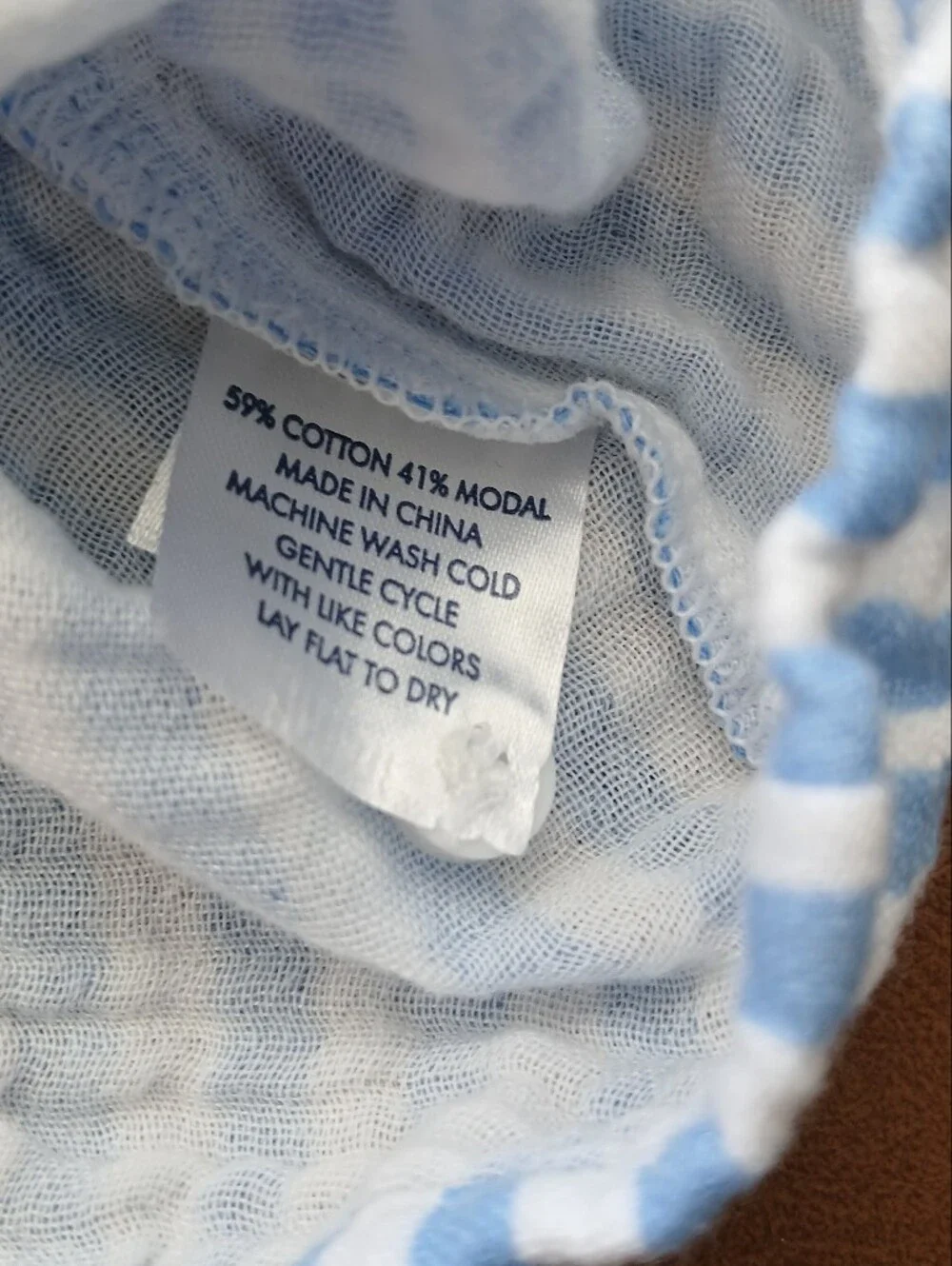 LAKE Hamptons Top in Sail Blue‎ Awning Stripe Size S